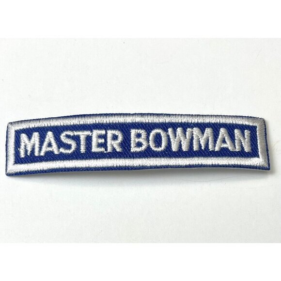 2-7/8" NAA JOAD Jr. Olympic Archery USA Camp Program Club MASTER BOWMAN PATCH - Picture 1 of 2